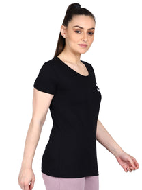 Hummel Sabana Women Cotton Black T-Shirt