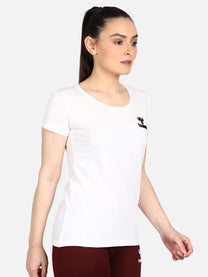 Hummel Sabana Women Cotton White T-Shirt