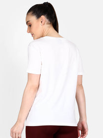 Hummel Seida Women Cotton White T-Shirt