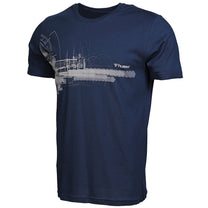 Hummel Yanis Men Cotton Blue T-Shirt
