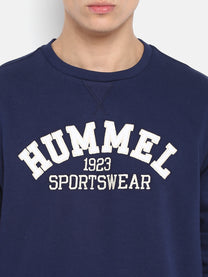 Hummel Bror Men Navy Blue Sweatshirt