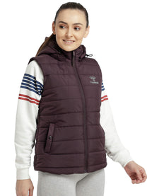 Hummel Mandy Women Polyester Purple Waistcoat