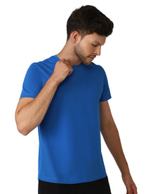 Hummel Budoc Men Polyester True Blue T-Shirt