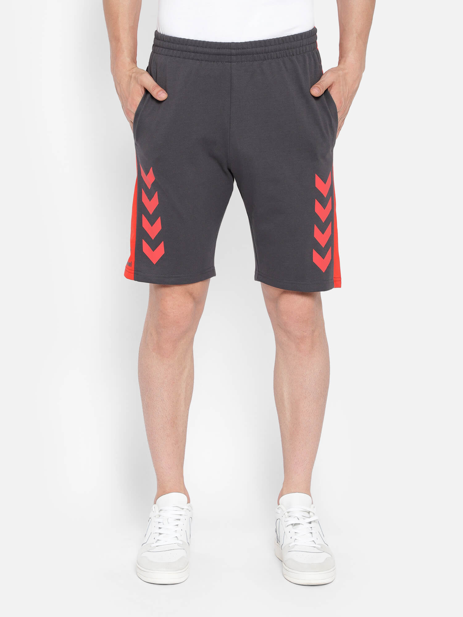 Action Cotton Grey Shorts for Men