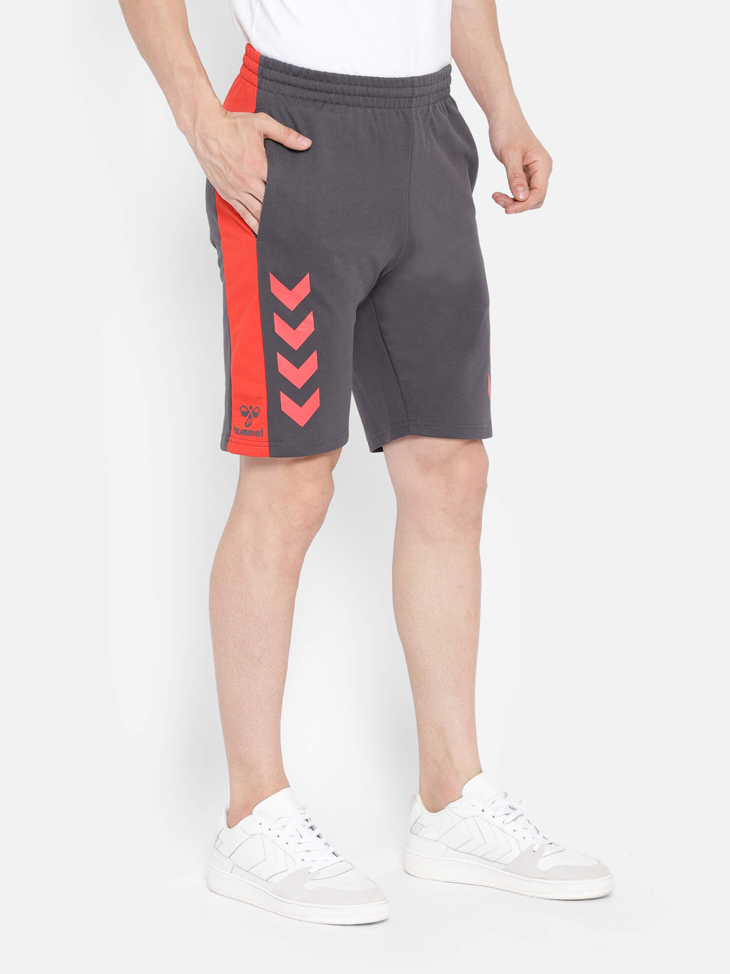 Action Cotton Grey Shorts for Men