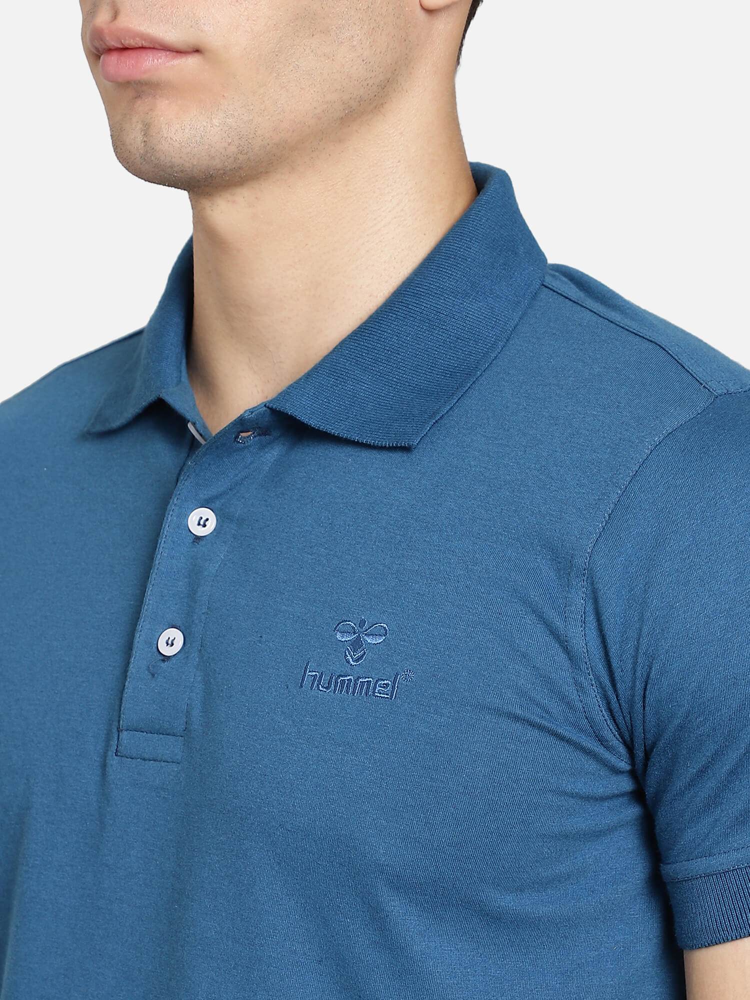 Ascon Blue Polo T-Shirt For Men Blue Collared T-Shirt Online