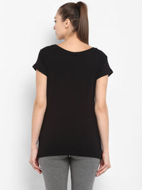 Aubrey Black T-Shirt for Women