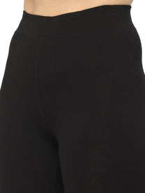 Cate High Waist Black Tights for Women