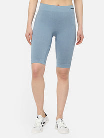 Ci Seamless Cycling Blue Shorts for Women