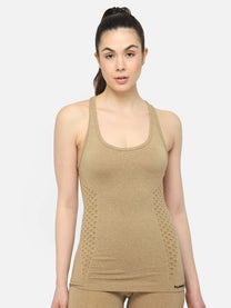 Classic Bee Ci Seamless  Brown T-Shirt for Women