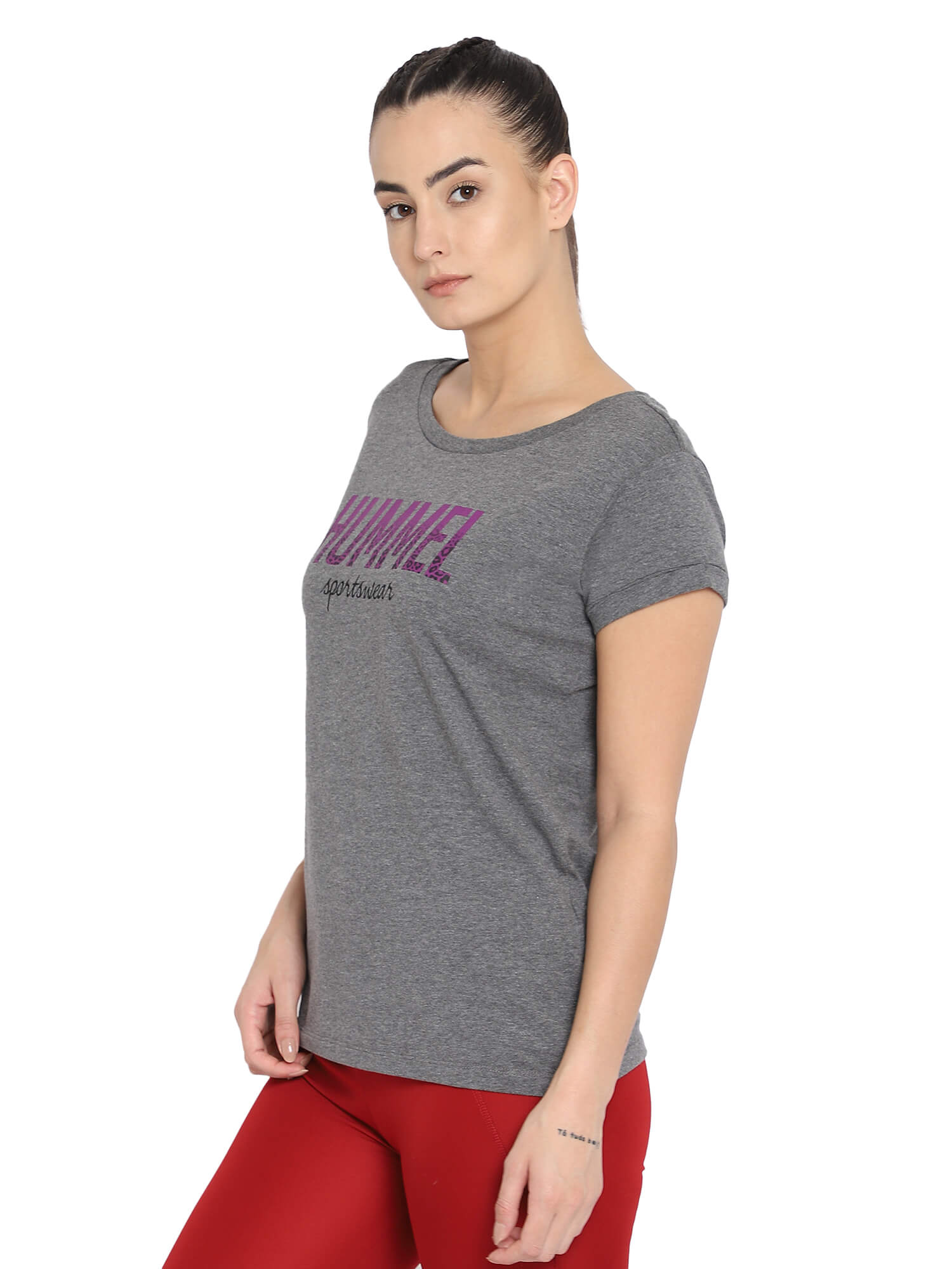 Elviria Grey T-Shirt for Women