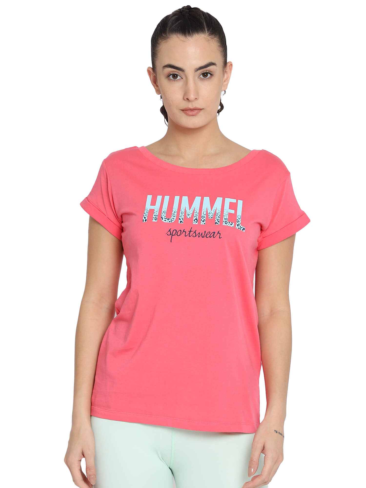 Elviria Pink T-Shirt for Women