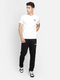 Evel Round Neck White T-Shirts for Men