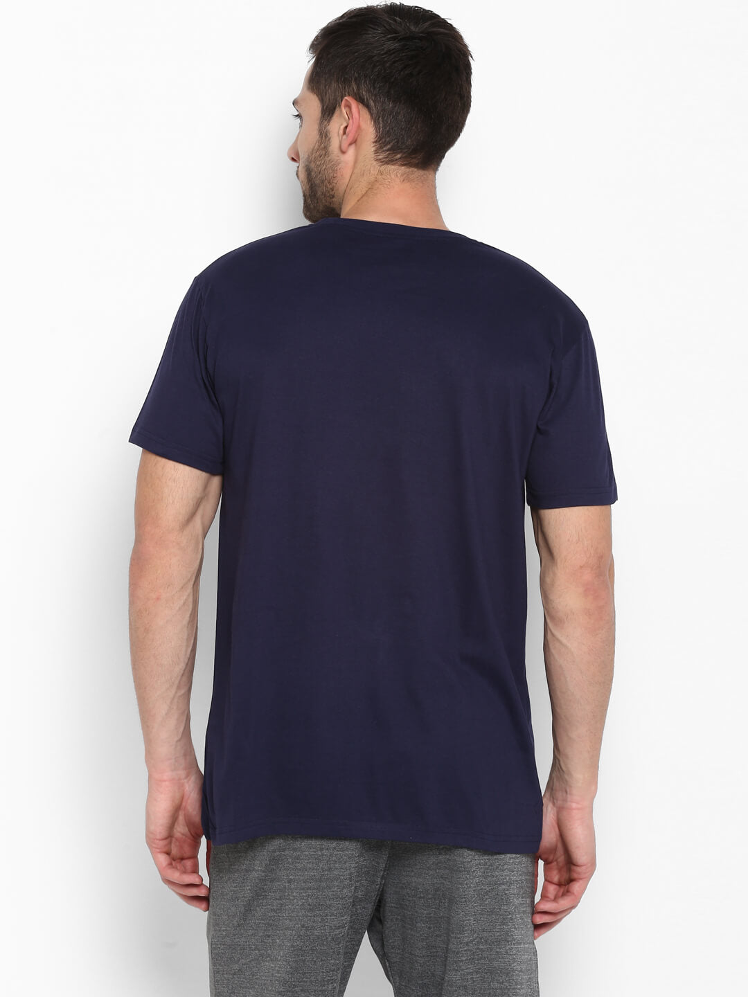 Go Cotton Logo Blue T-Shirts for Men
