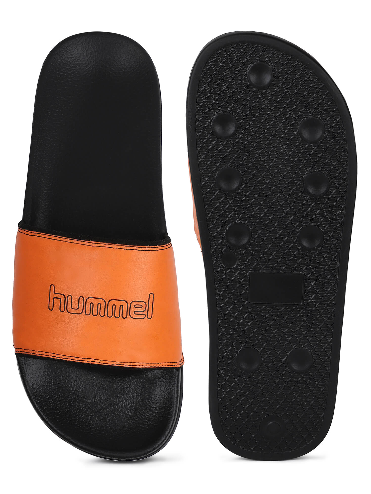 Orange Sliders Online Groove Orange Slider For Men Hummel India