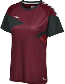 Hummel Court Women Polyester Red T-Shirt