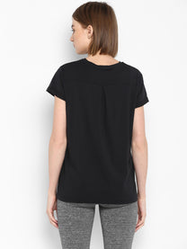 Isobella Black T-Shirt for Women
