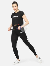 Legacy Cropped Black T-Shirt for Women