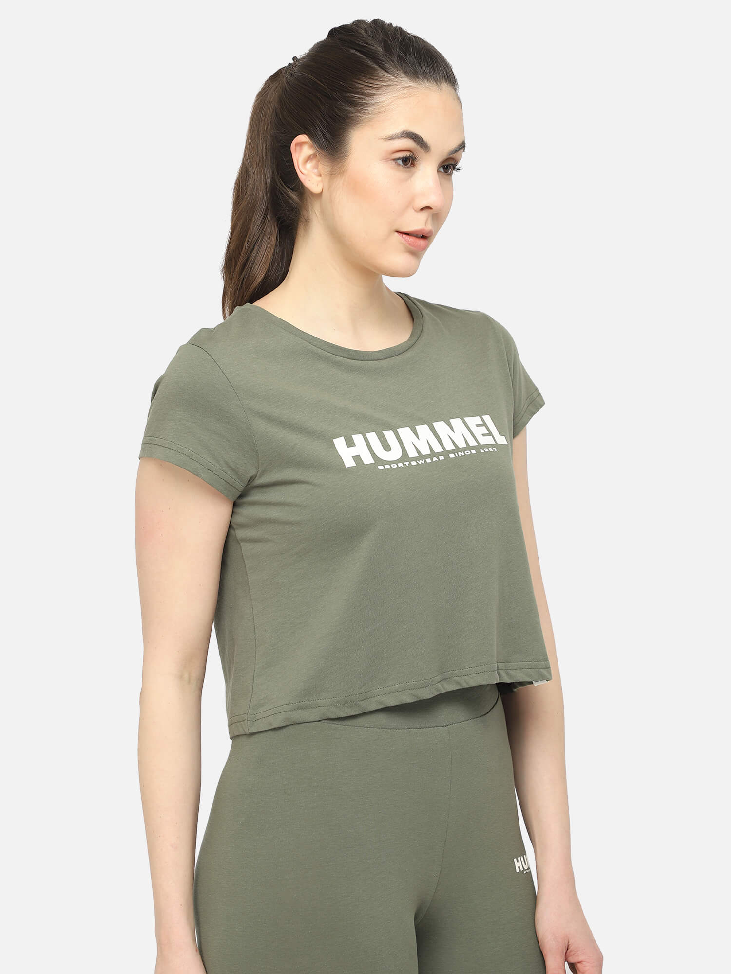 Legacy Cropped Green T-Shirt for Women