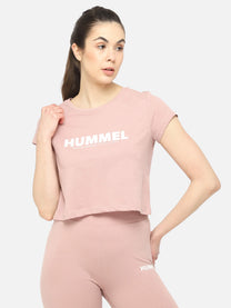 Legacy Cropped Pink T-Shirt for Women