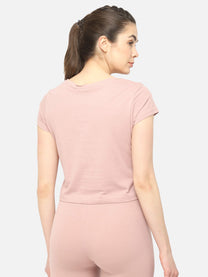 Legacy Cropped Pink T-Shirt for Women