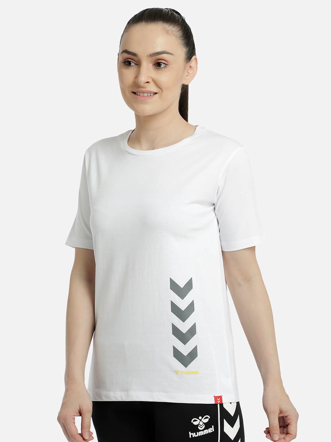 Hummel Tany Women Cotton White T-Shirt – Hummel India