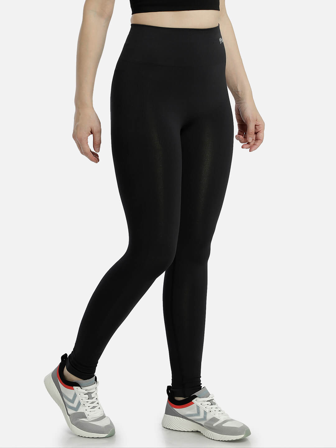 Tif High Waist Seamless Black Tights for Women