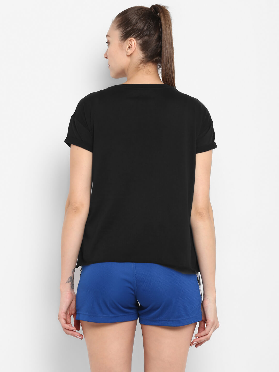 Tiora Black T-Shirt for Women