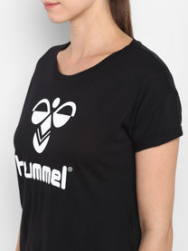 Tiora Black T-Shirt for Women