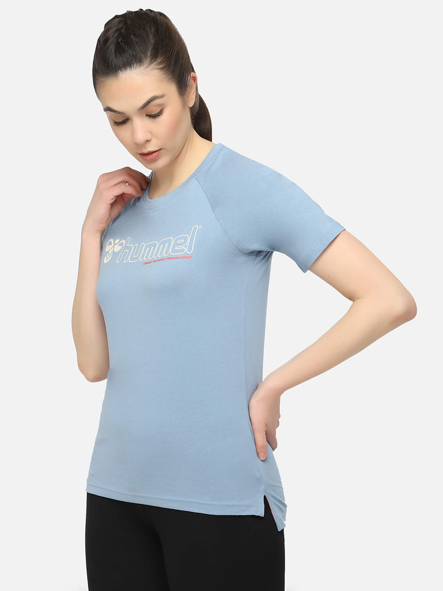 Zenia Blue T-Shirt for Women