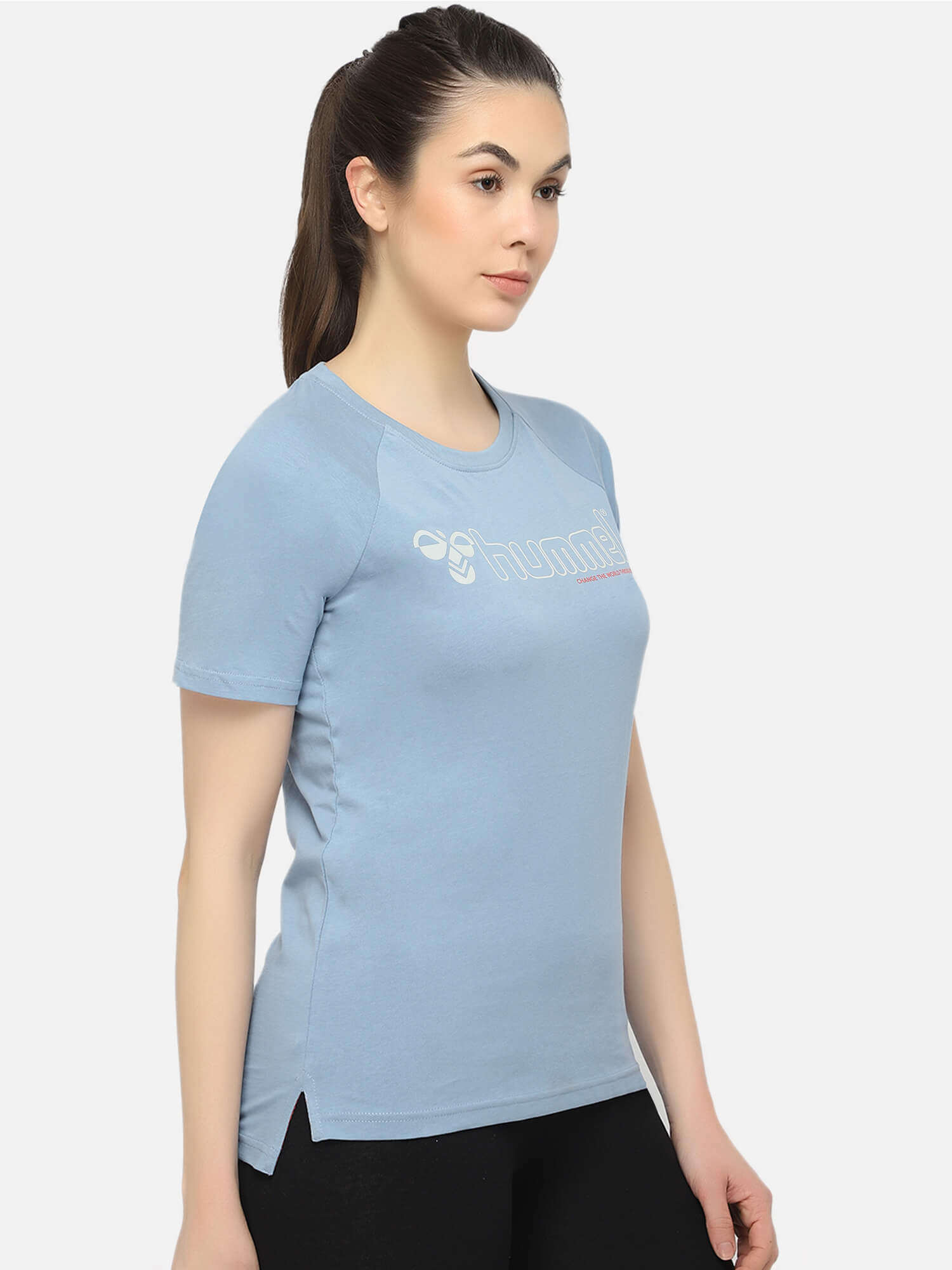 Zenia Blue T-Shirt for Women