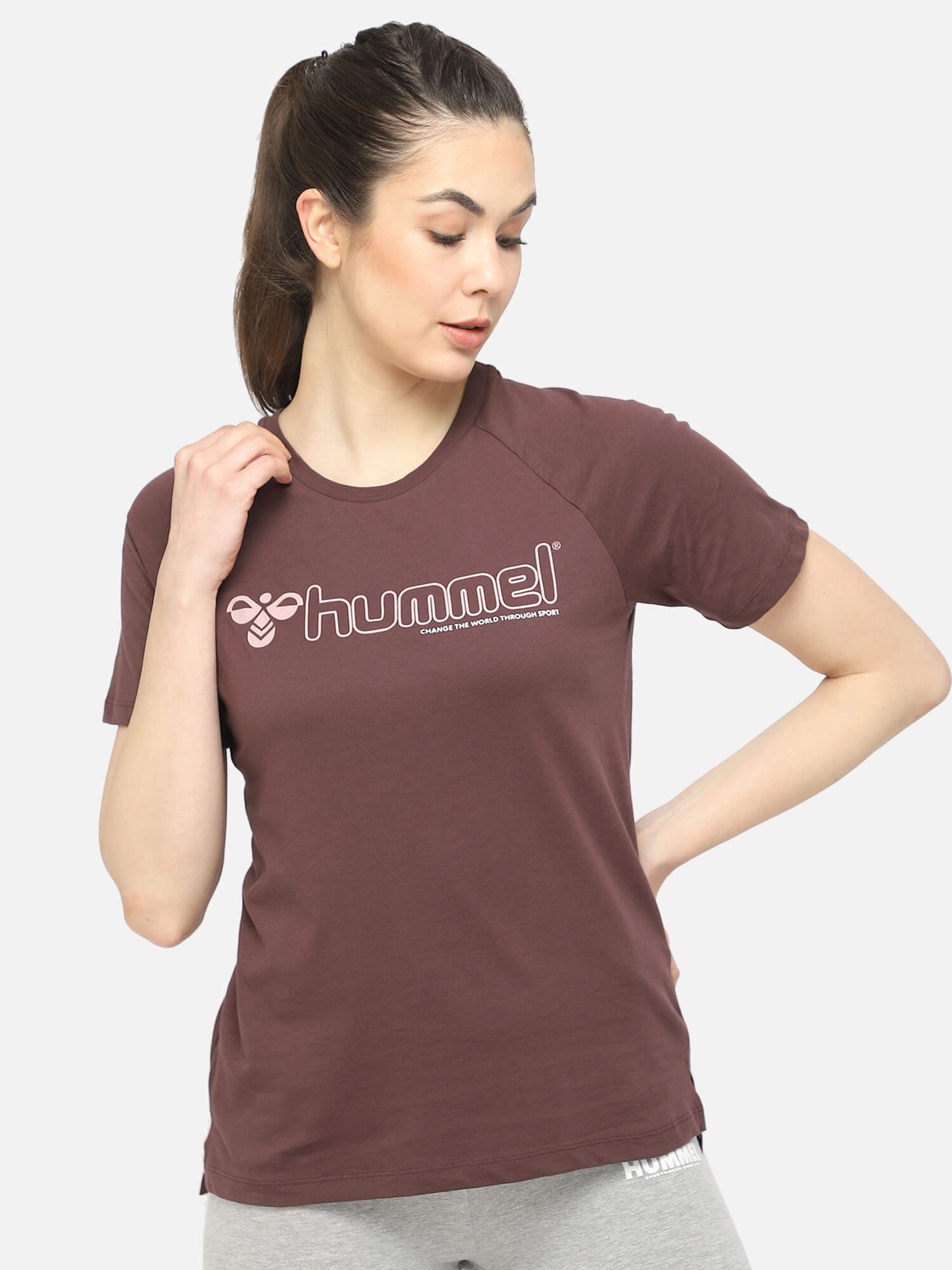 Zenia Brown T-Shirt for Women