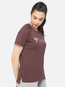 Zenia Brown T-Shirt for Women