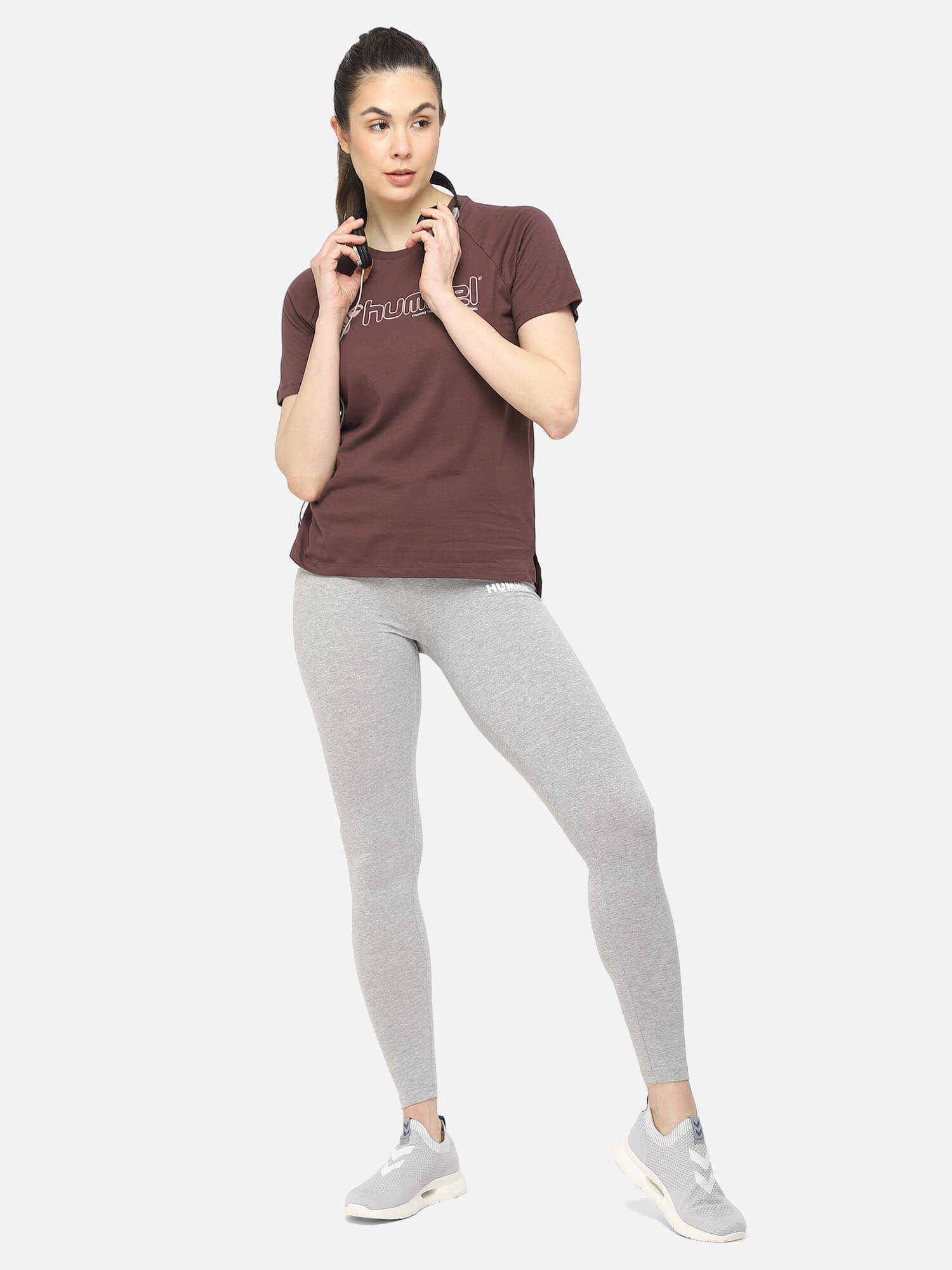 Zenia Brown T-Shirt for Women