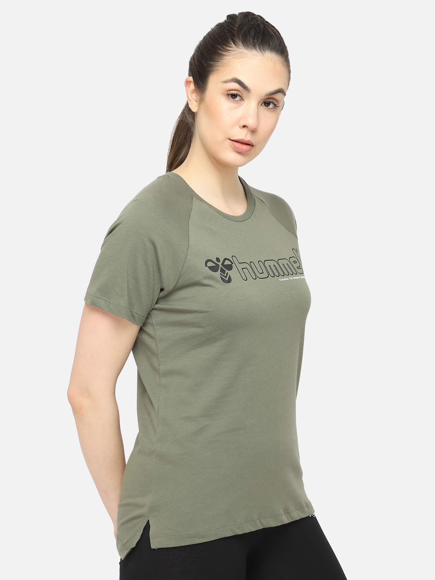 Zenia Green T-Shirt for Women