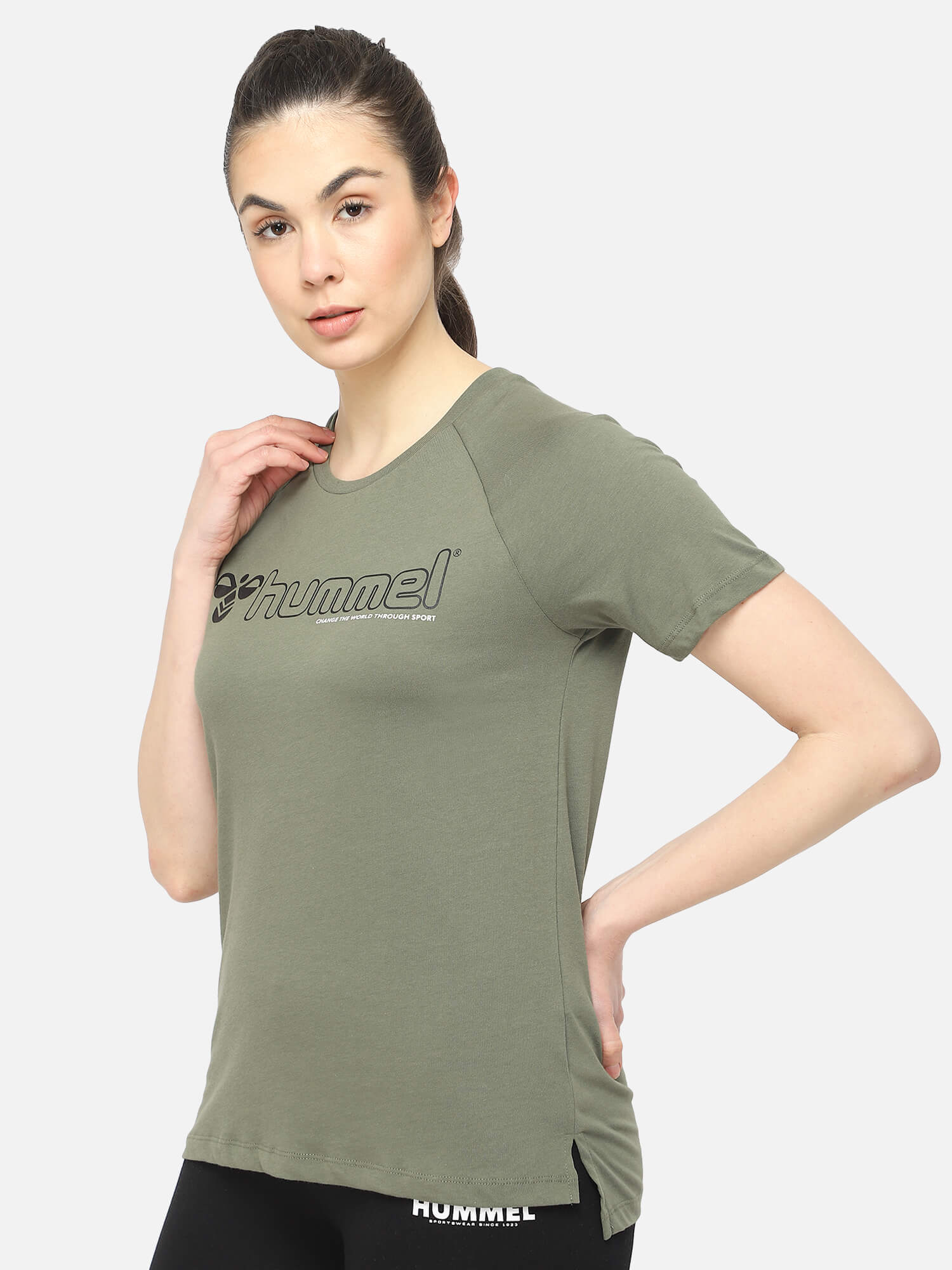 Zenia Green T-Shirt for Women
