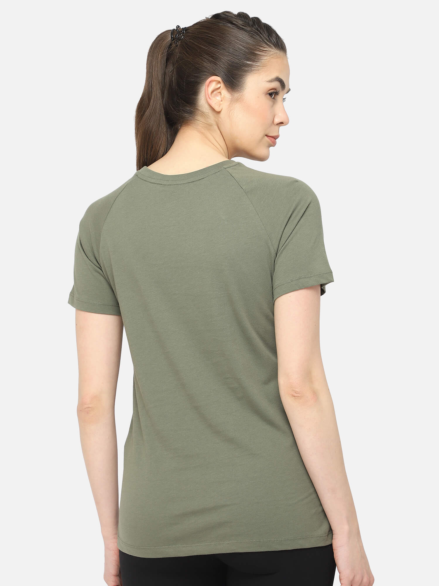 Zenia Green T-Shirt for Women