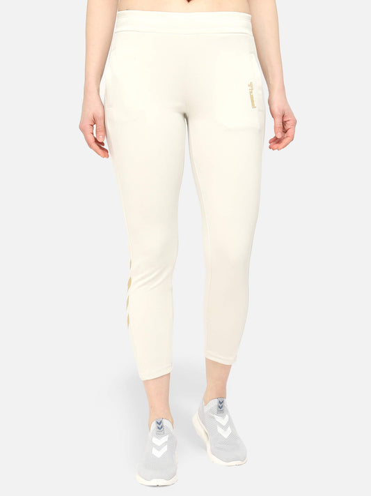 Ziba Tapered White Pants for Women